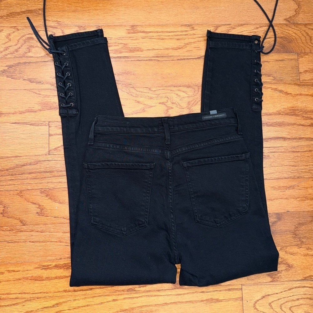 Citizens of Humanity Olivia high rise slim ankle Black Jeans Size 25 in Women’s - Picture 2 of 9